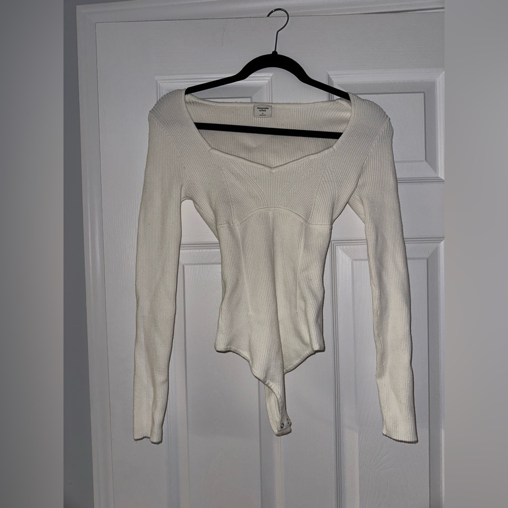 Cream Abercrombie Bodysuit